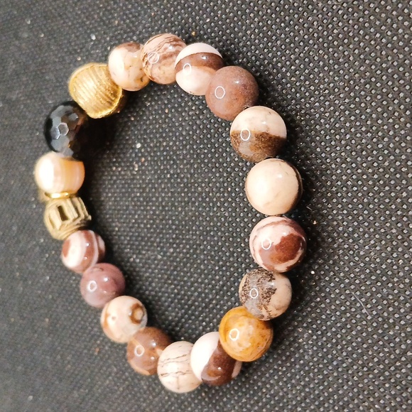 Tree of life jasper zebra bracelet - Picture 4 of 4